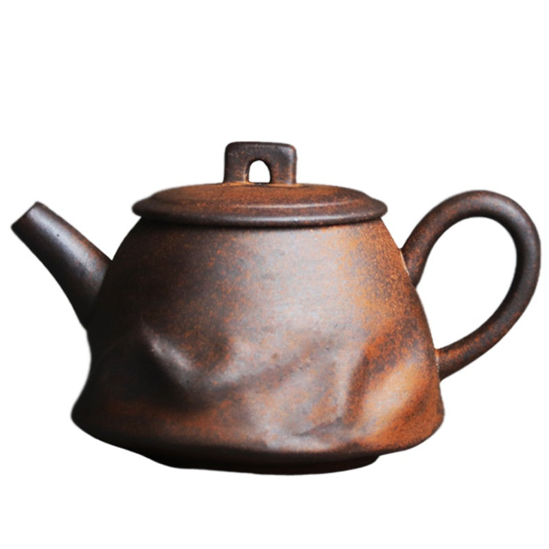 Petit théière à la main en pierre minérale et céramique