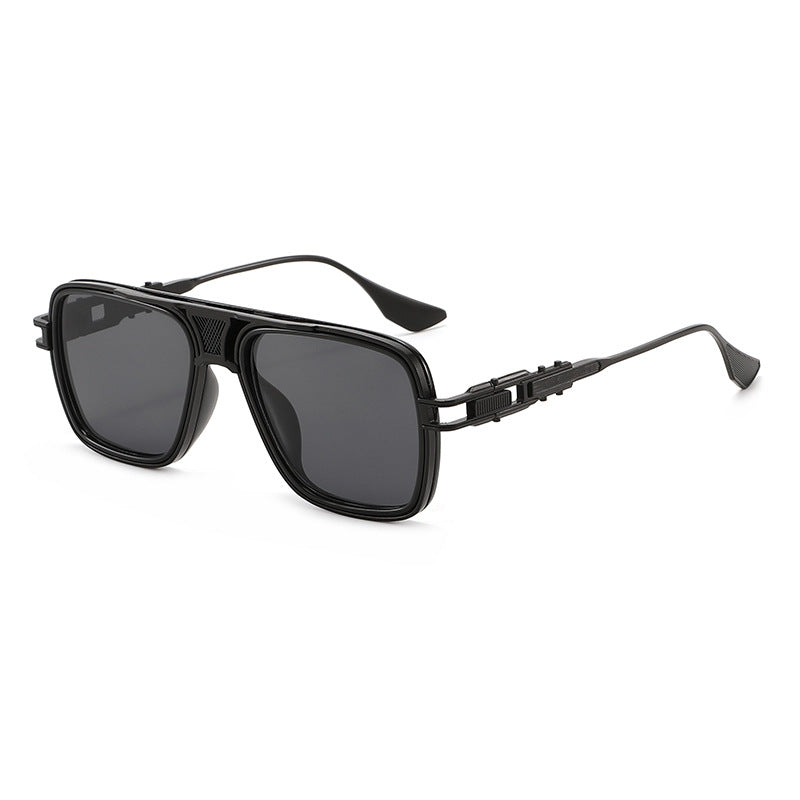 Verres en métal tendance à la mode à structure tortoise Unisex