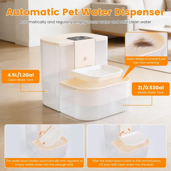 Distributeur automatique d'eau pour animaux de compagnie intelligent
