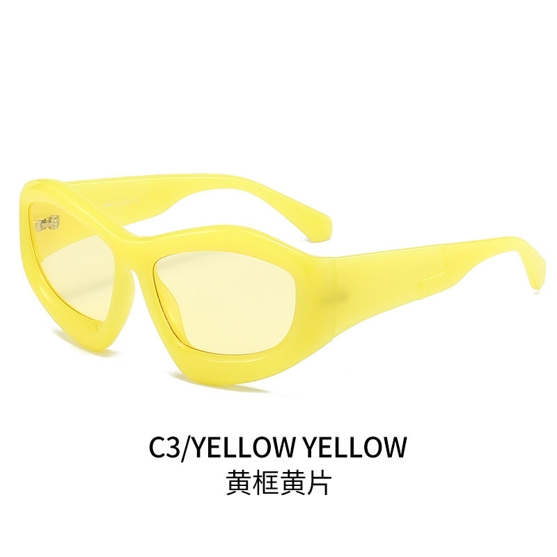 Hommes et femmes Riding Outdoor Personnalité Forme concave Lunettes de soleil