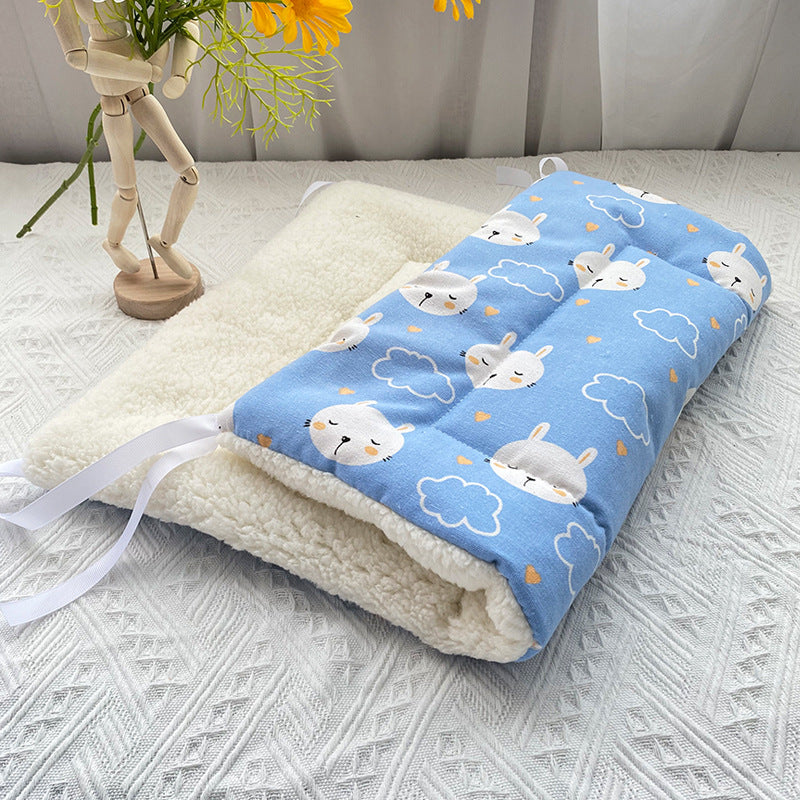 Hamac de chat suspendu en peluche réglable