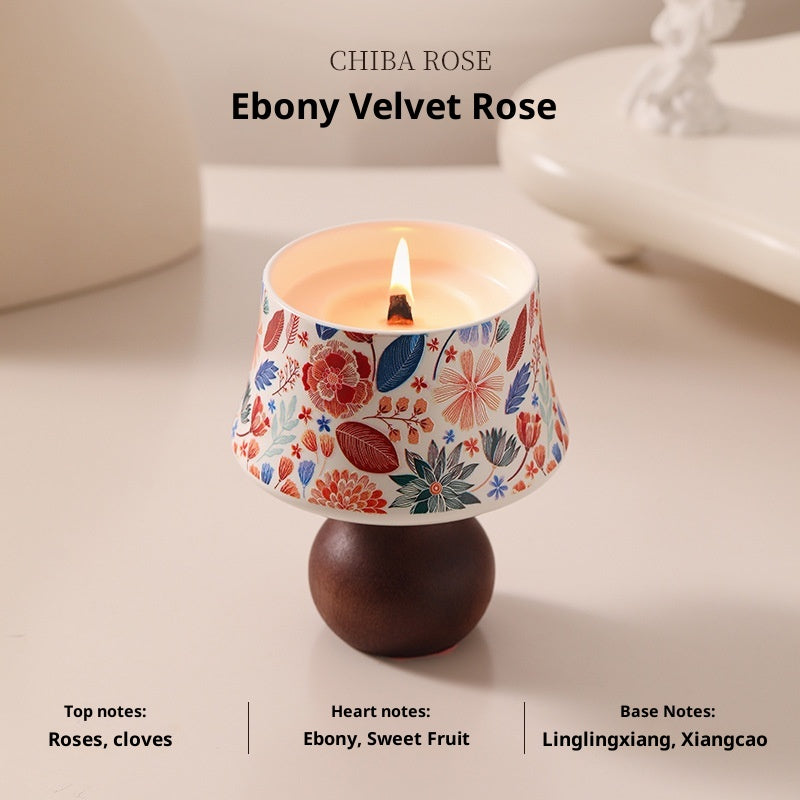 Bougie d'aromathérapie dans une tasse en céramique avec une sensation premium et une cire de soja longue durée pour Indo