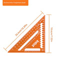 Aluminium Alliage Triangle Règle haute précision Multifonctionnel carré de travail du bois