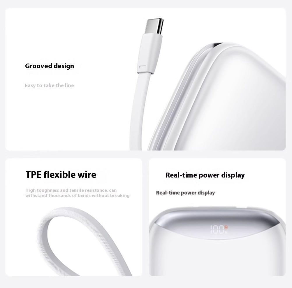 Avec câble compact et portable grande capacité de puissance portable