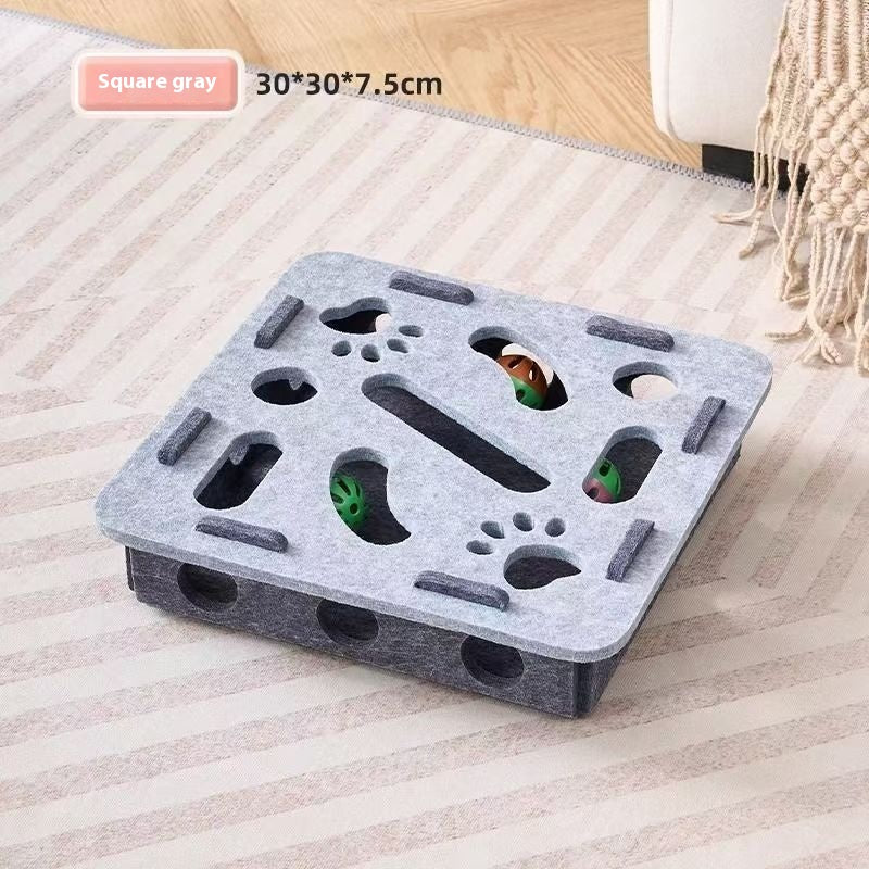 Jouet de chat Self-Hi soulageant Stuffy Artifact Trou Boîte en feutre