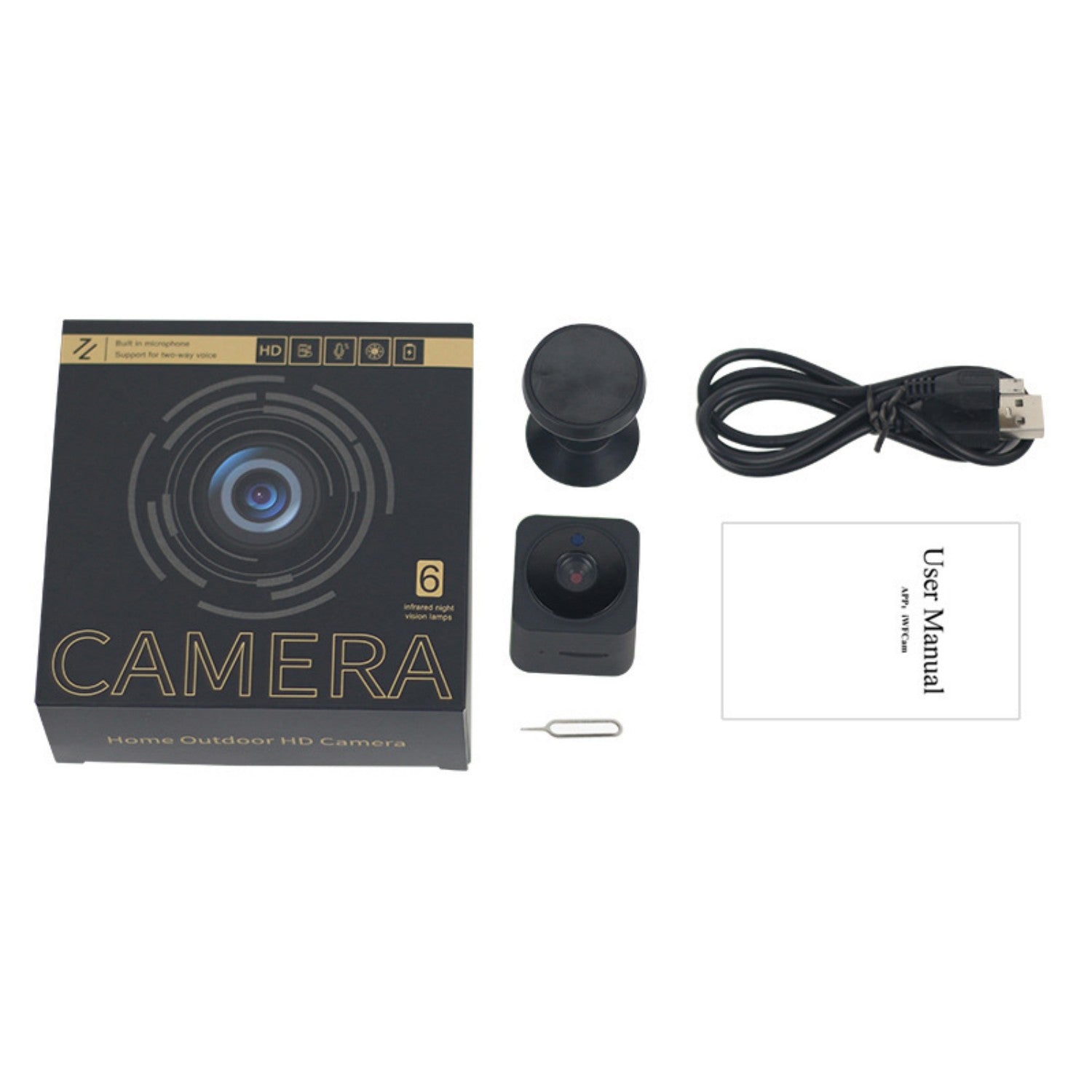 AS02 Caméra sans fil Wifi Haute définition
