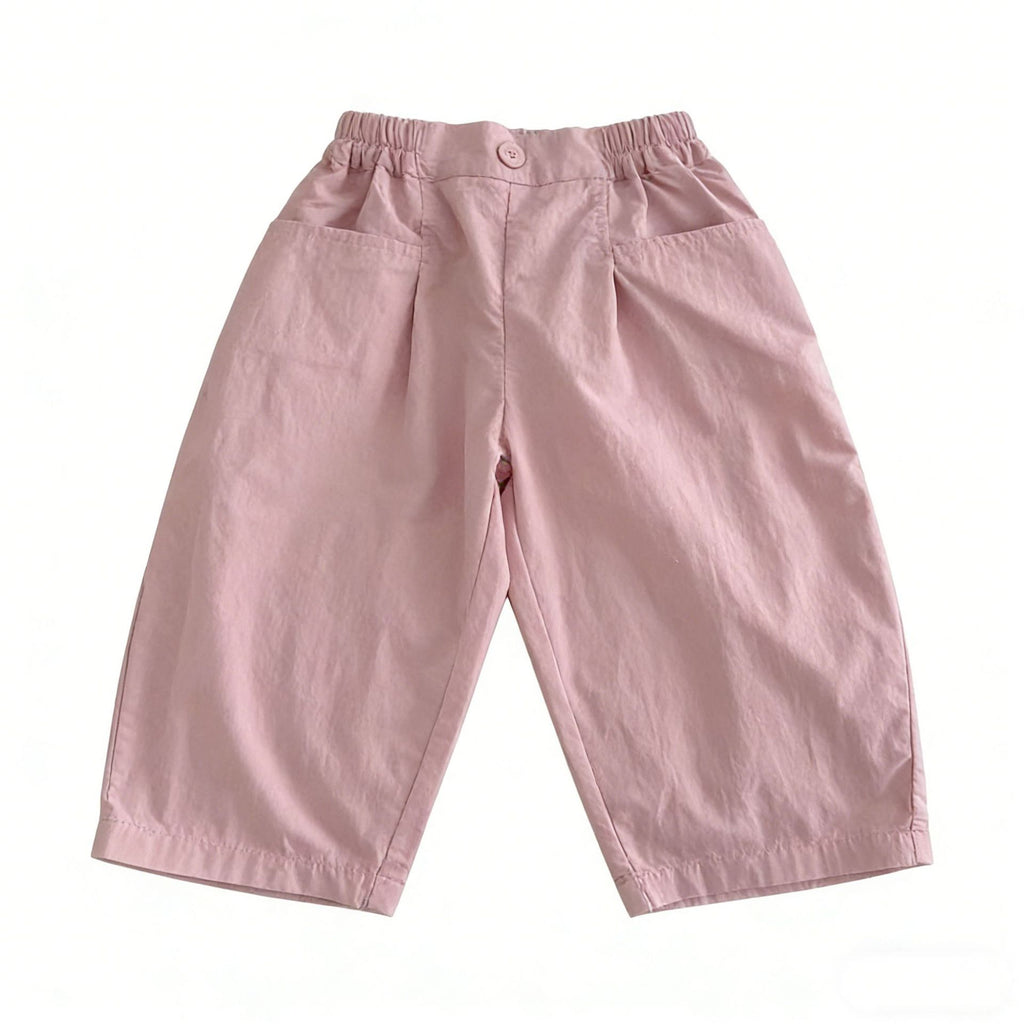 Minimalisme de couleur solide Pantoufles décontractées pour enfants