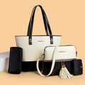 Pitching Color-Block Tassel Fashionable Sac à Grande Capacité