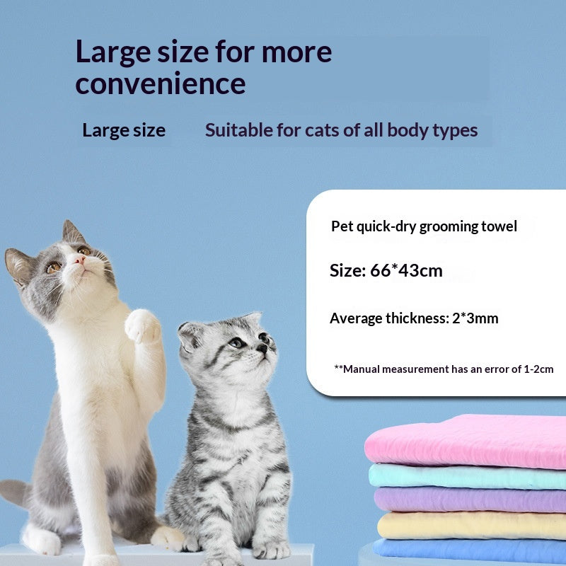 Grande serviette pour animaux de compagnie épaisse pour le nettoyage