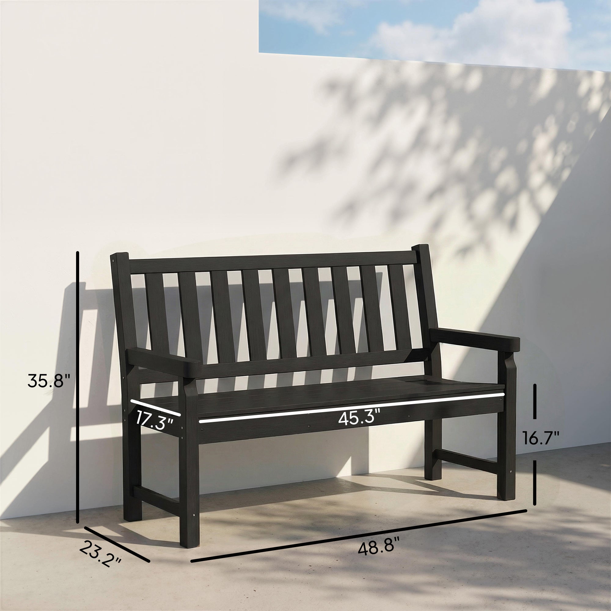 Banc de jardin 2 personnes