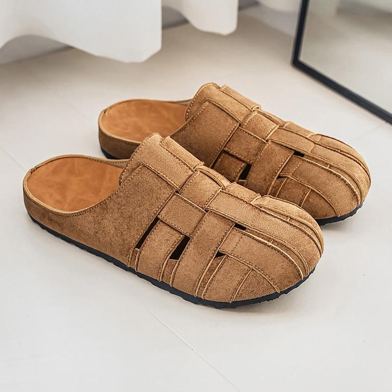 Hommes Respirant élégant sandales vintage de diapositive pour les deux intérieur et extérieur porter