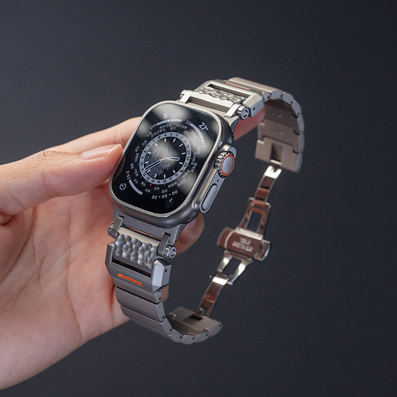 Météorite Bracelet de montre en titane métal