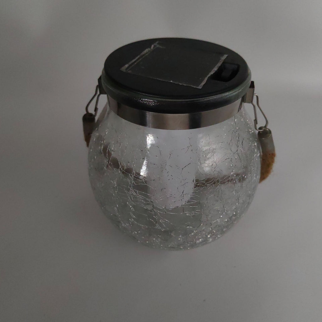 Lampe à fissure solaire pour cour extérieure en verre