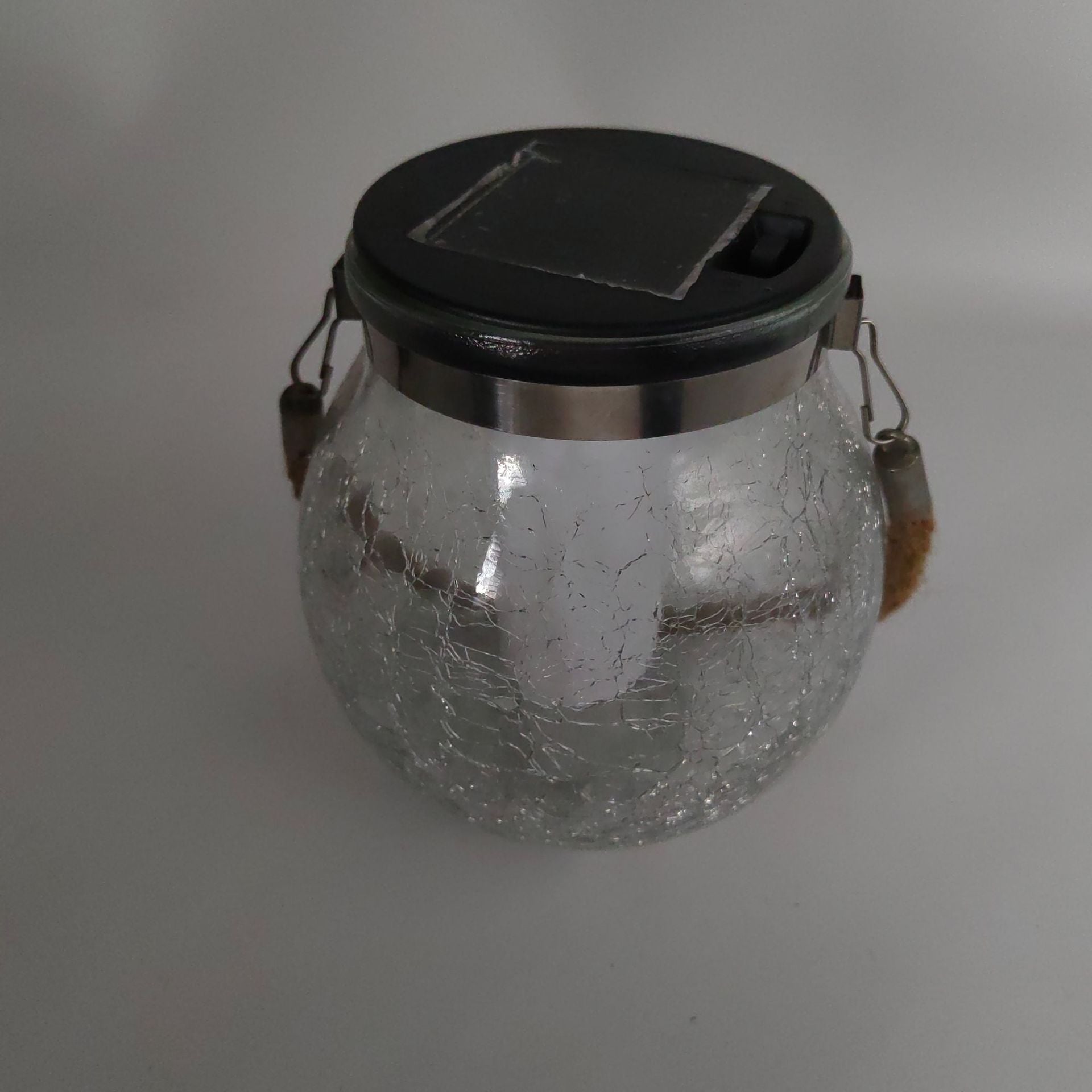 Lampe à fissure solaire pour cour extérieure en verre