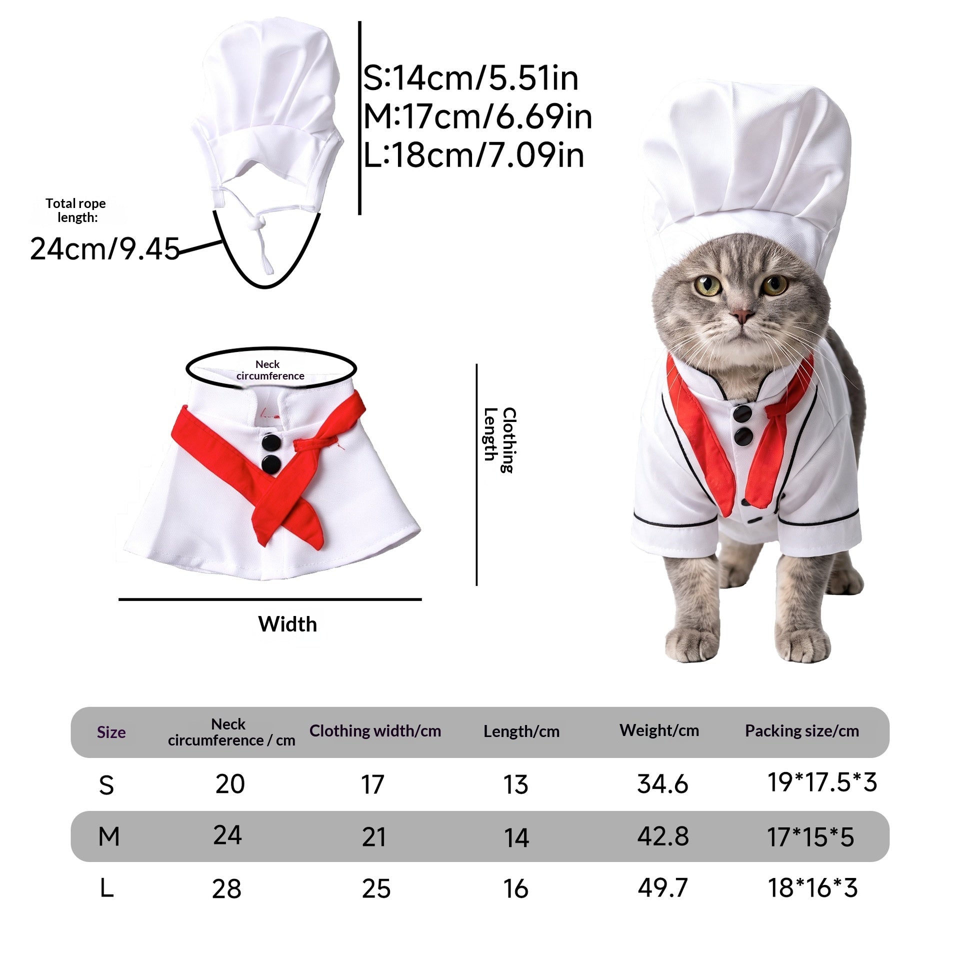 Déguisement pour animaux de compagnie Transformation de chat Funny Holiday Dress-Up Outfit