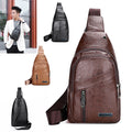 Sac à bandoulière multicouches de grande capacité étanche pour homme