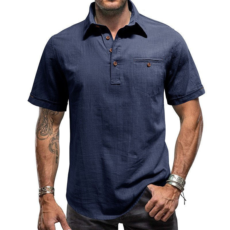 Chemise de plage Hawaïenne manches courtes pour hommes