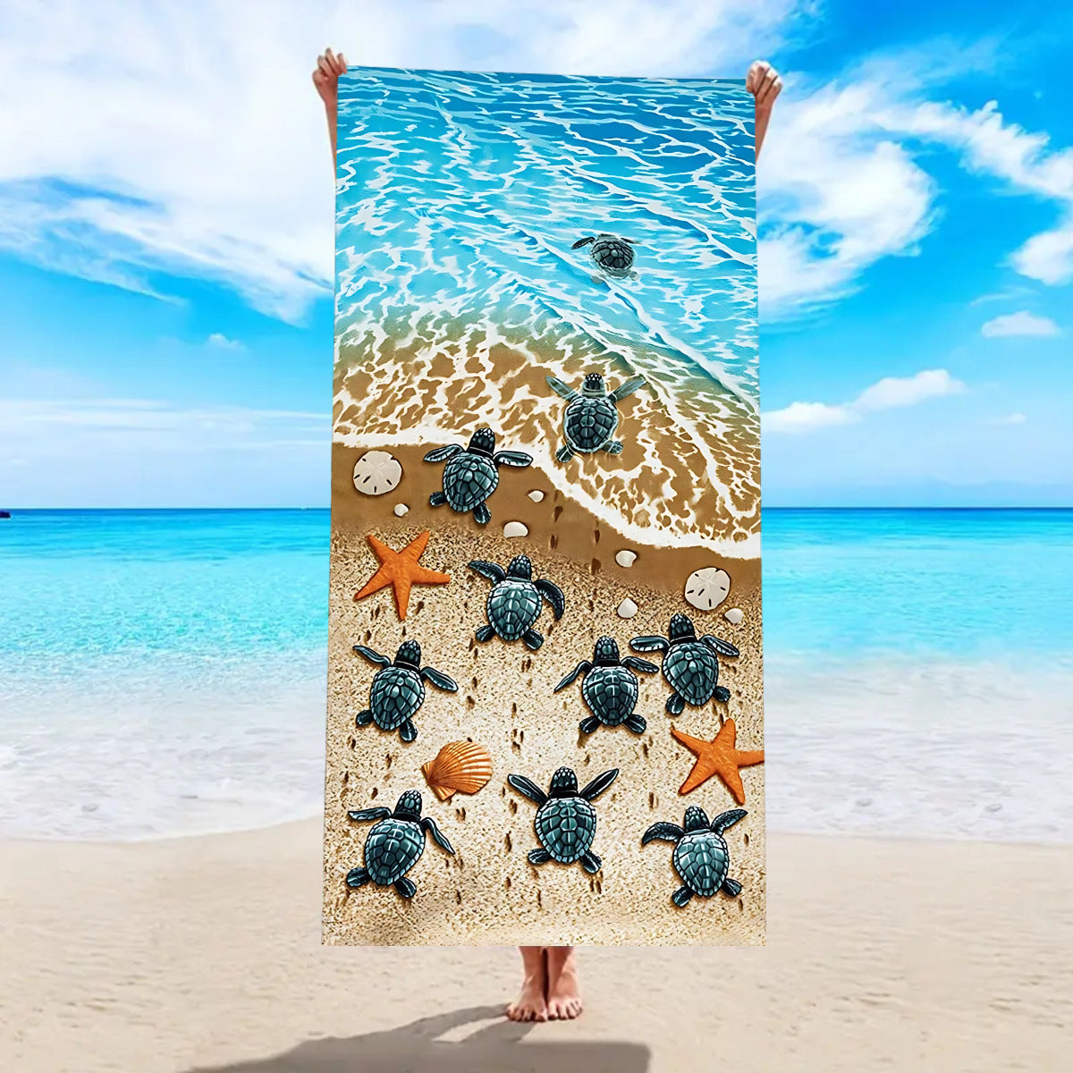 Serviette de bain de plage Microfibre à séchage rapide Velvet double face