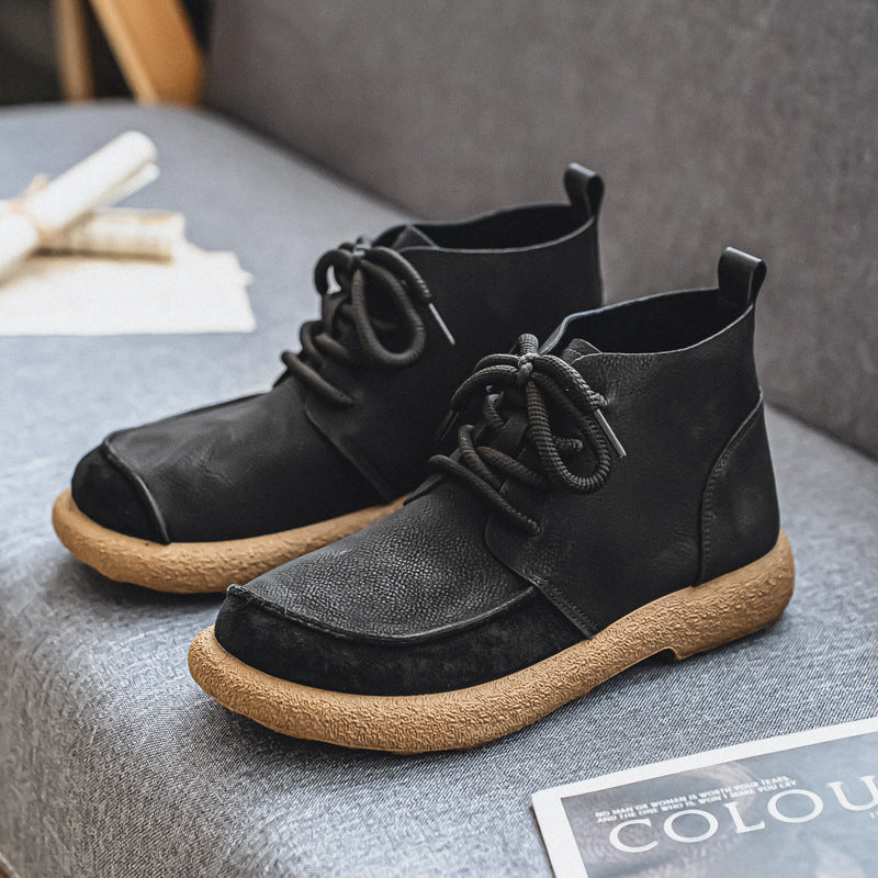 Bottes de travail pour hommes de mode rétro plus grande taille