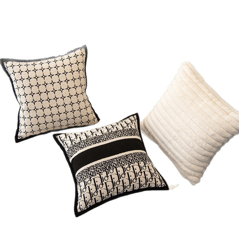 Oreiller à jet polyvalent simple avec une touche de luxe léger