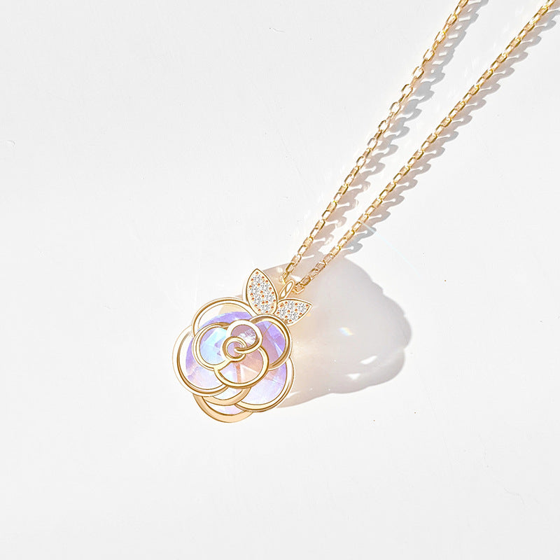 Camellia Advanced Design Niche délicate collier de collier de fleur Bracelet