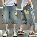 Short de vêtements d'été garçon mince denim