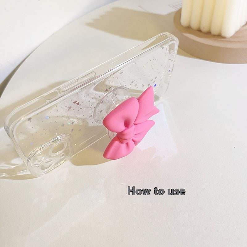 Folding Girl Heart Mobile Phone Holder