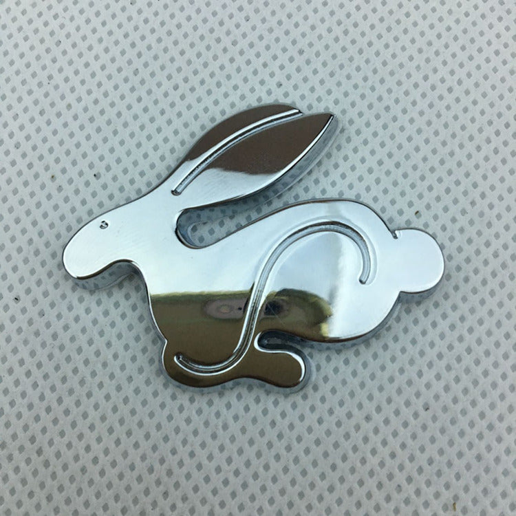 Logo de voiture 3D Stereo Rabbit Metal