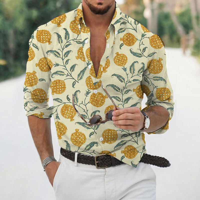 Chemise Florale Retro pour Homme