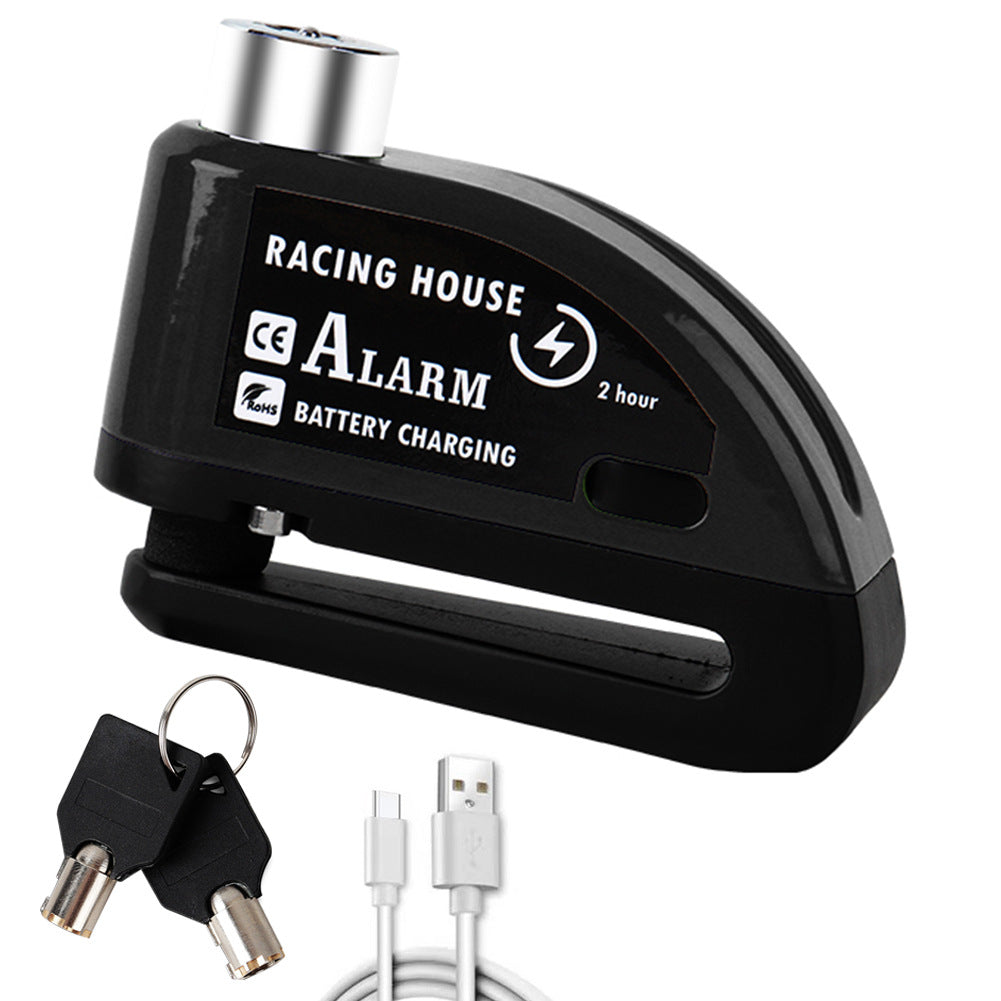 Disque de vélo Serrure de frein Portable Alarme antivol Disque de sécurité de voiture électrique