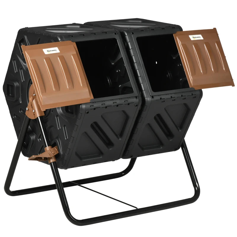 Double chambre Compost Tumbler Bin