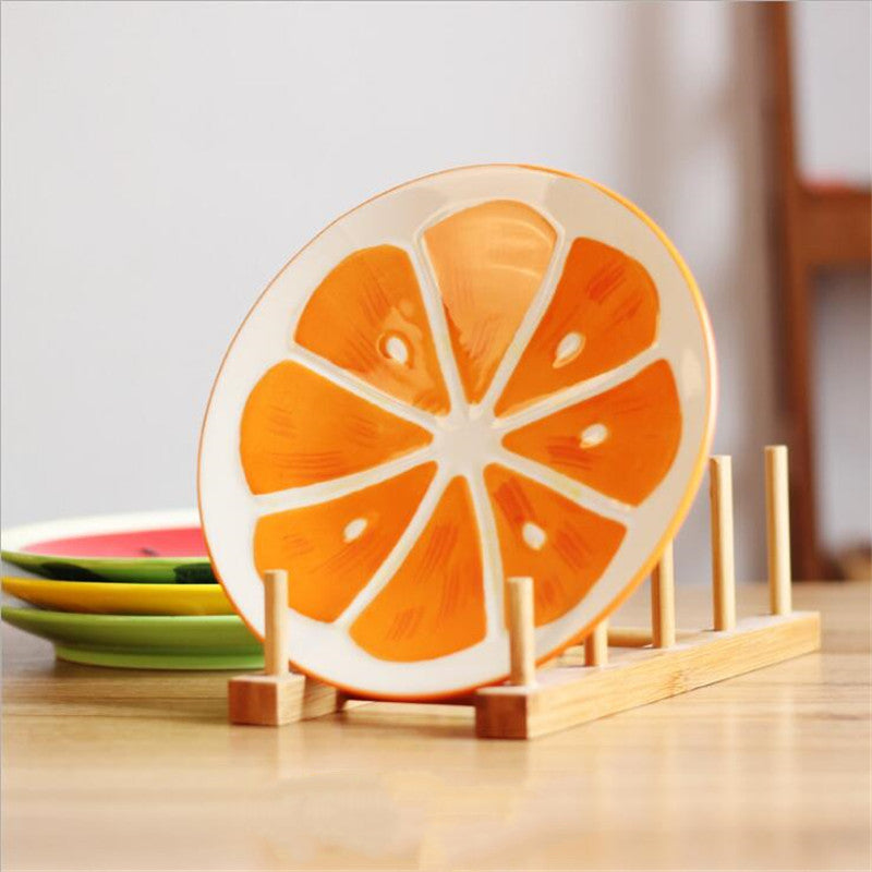 Plaque de céramique maison Fruit créatif 8 pouces