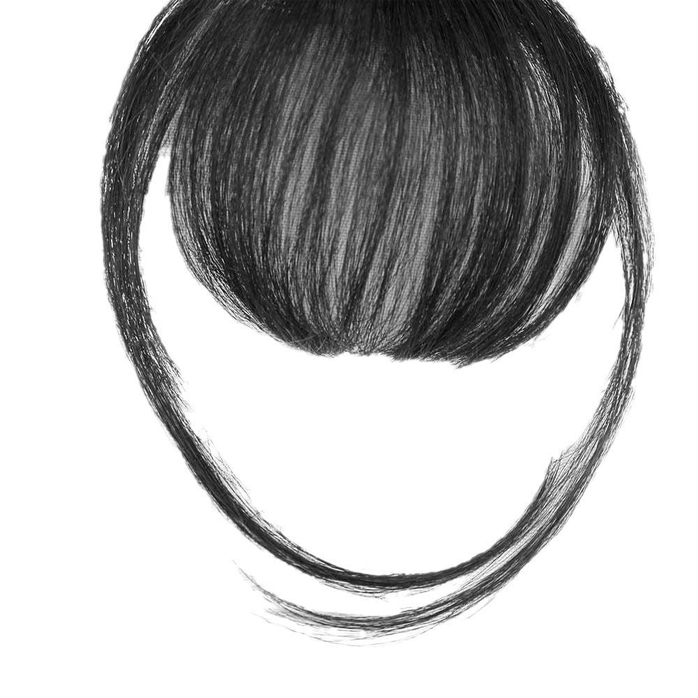 Air Bangs artificiels cheveux humains Bangs pièce de cheveux Mini Bangs légers