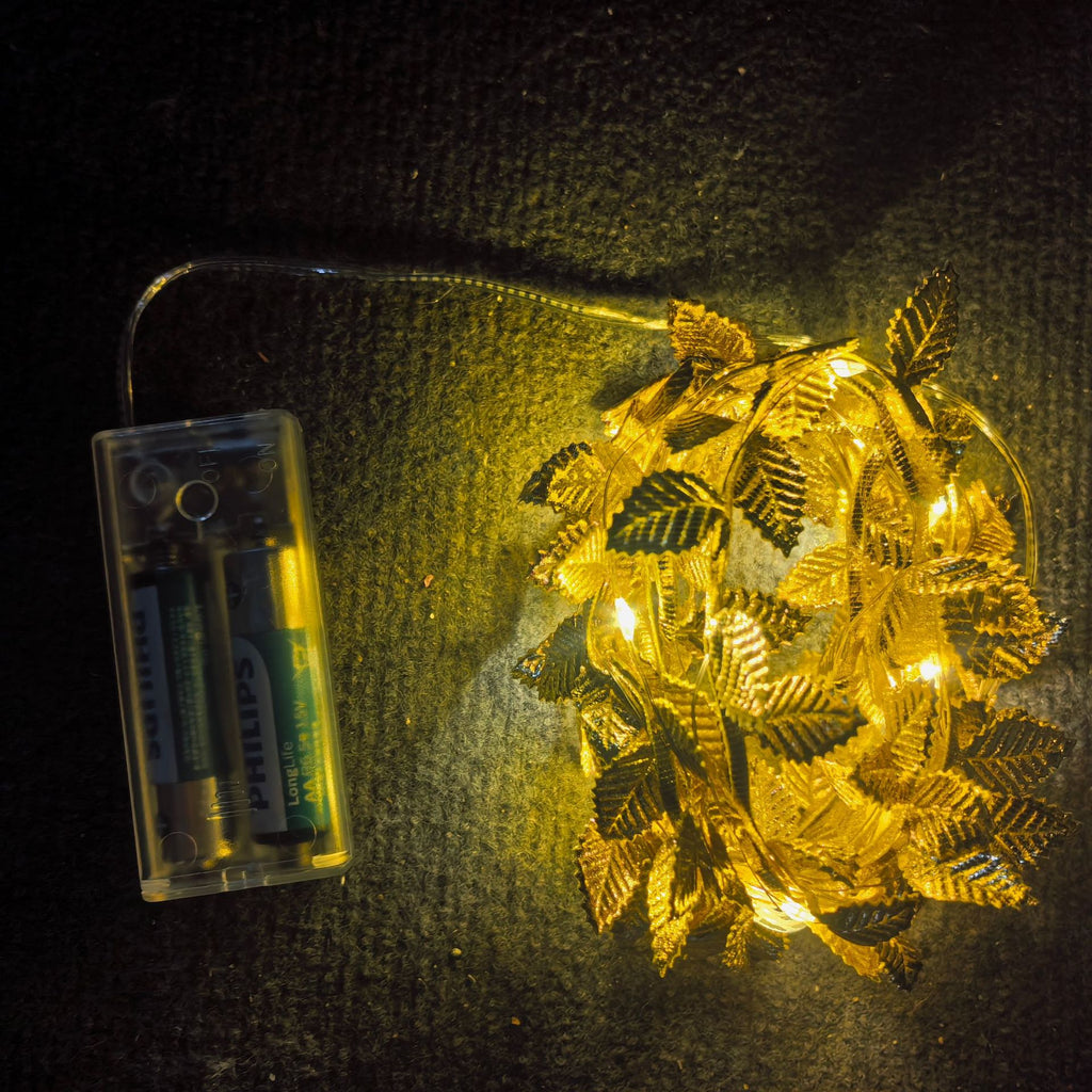 Décoration de Noël LED Golden Leaf Light