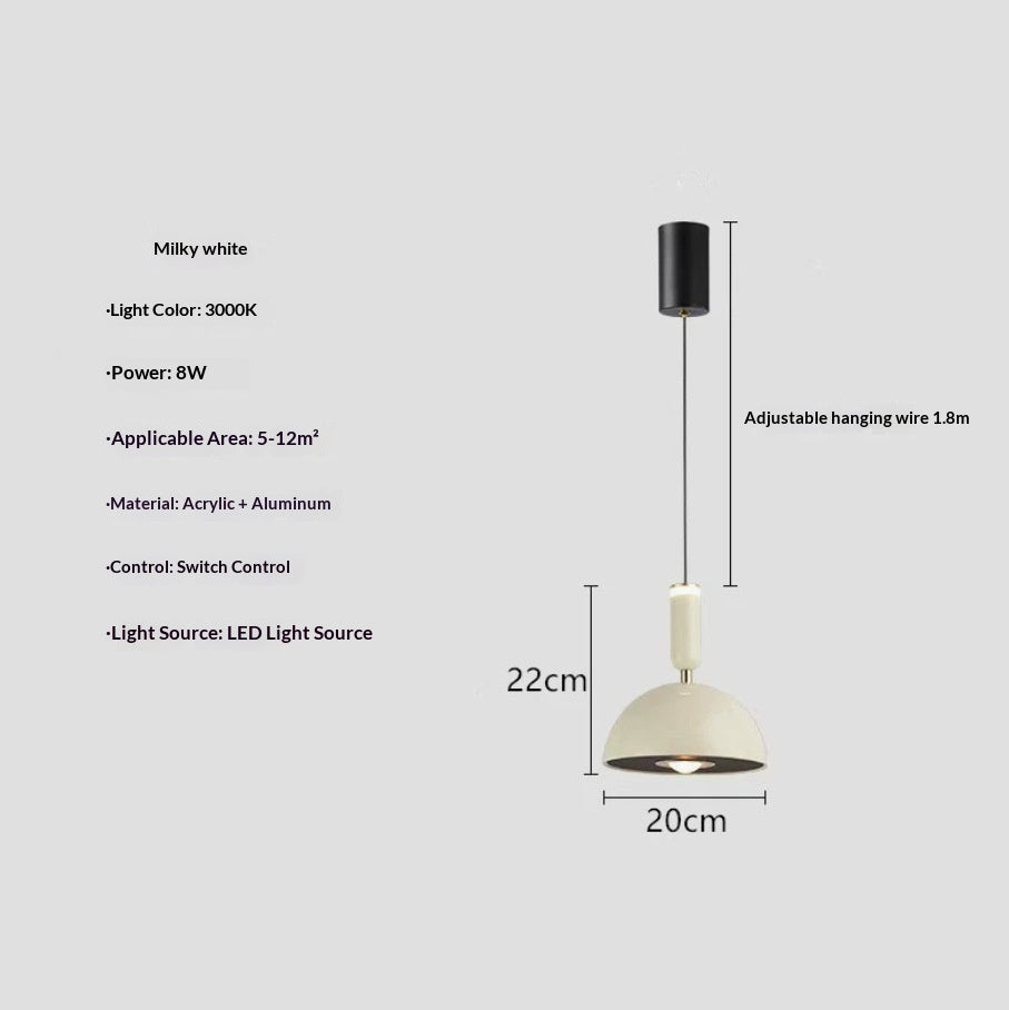 Minimaliste italien Designer Pendentif lampe ambiance créative