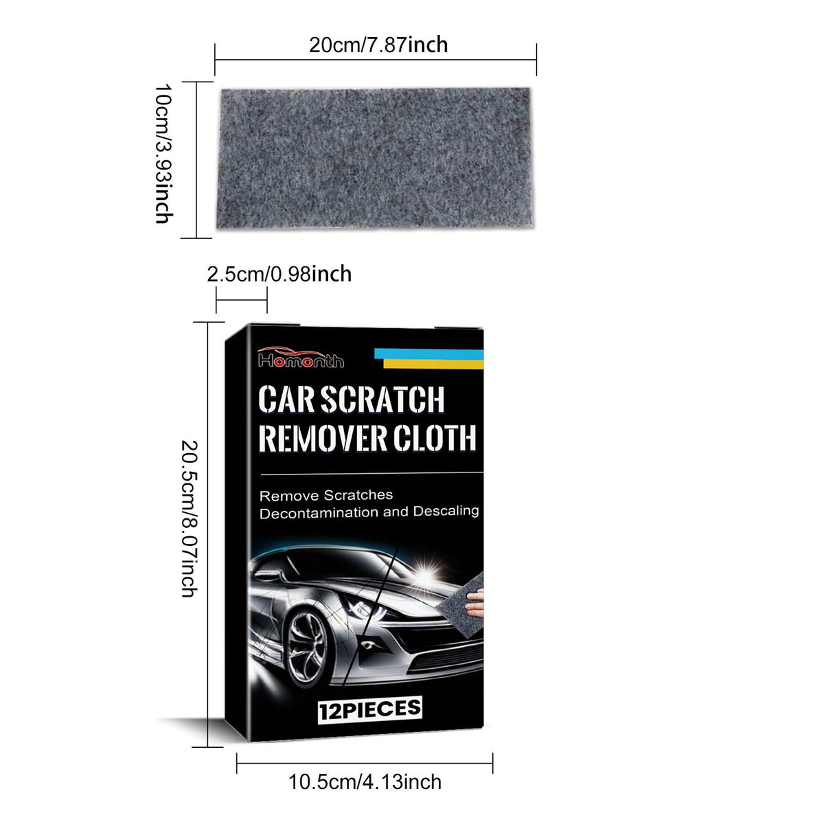 HOMONTH Automotive Scratch Care Cloths