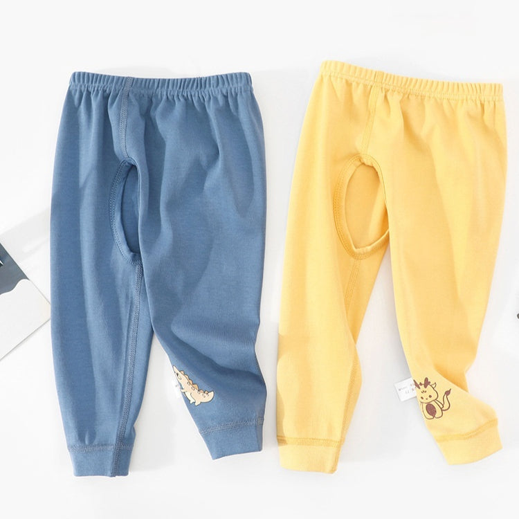 Garçon Pantalon à siège ouvert Pantalons Bébé Pantalon Pure Coton