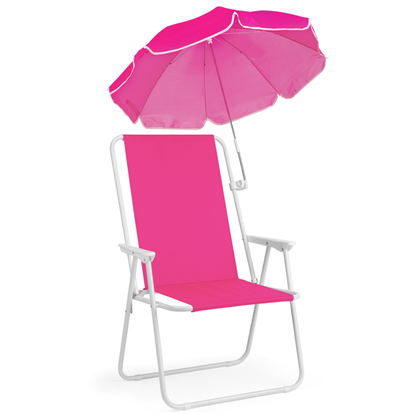 1 Pack pliant chaise de plage avec parapluie