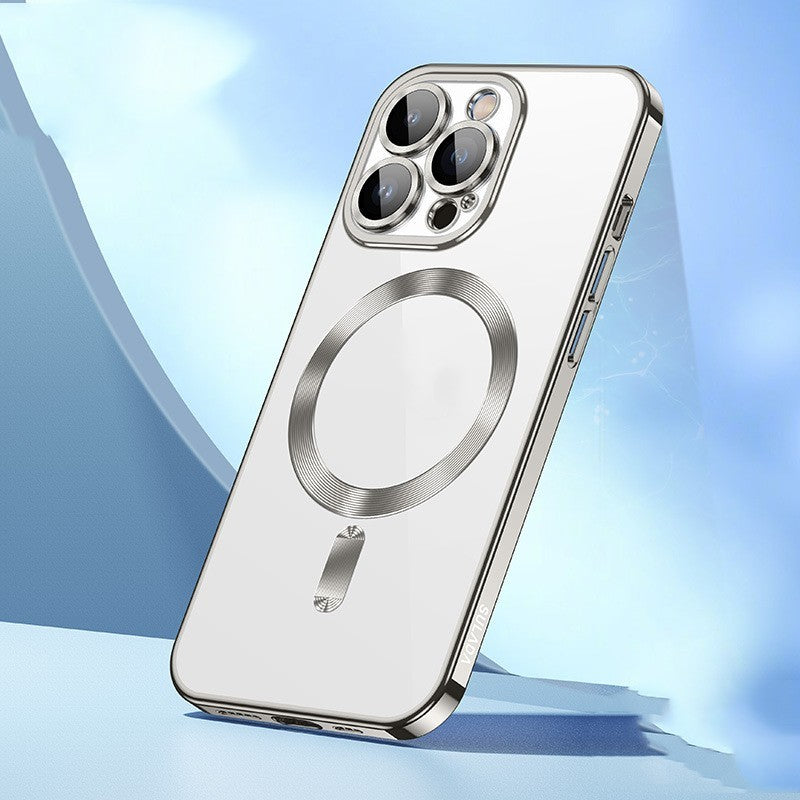 Manche de protection par électroplaquage magnétique transparent
