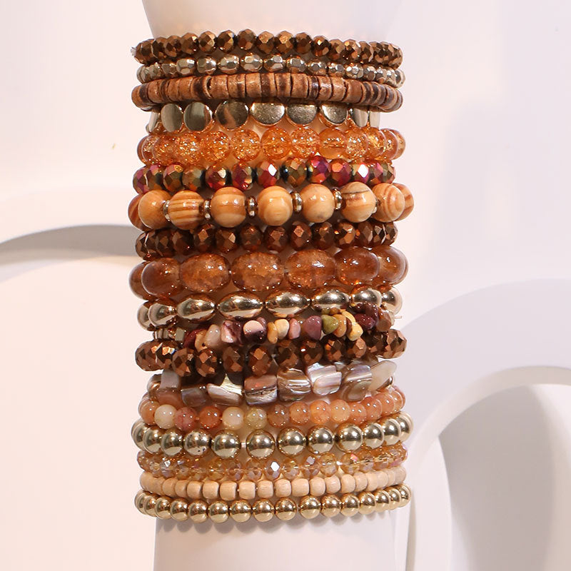 Bracelet tissé à la main mode Set pour femmes