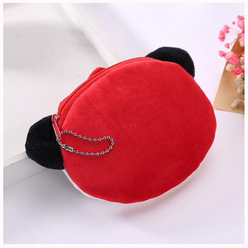 En peluche Mignon Coin Purse Cartoon Cloth cas clé pour femmes