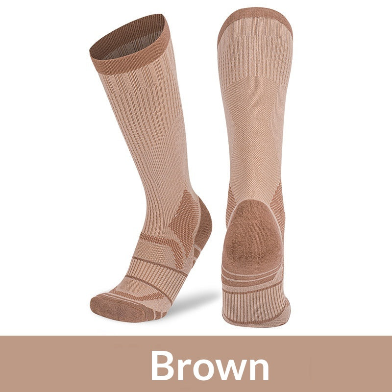Chaussettes professionnelles de compression en fibre de bambou