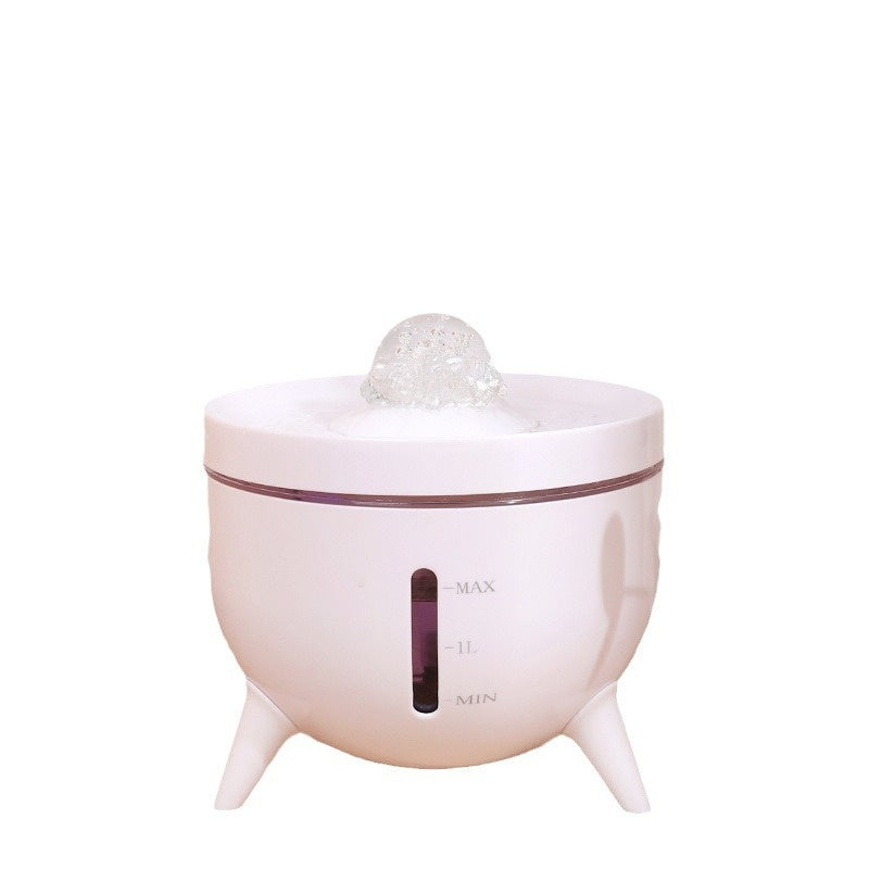 Dispensateur d'eau pour animaux de compagnie à filtre circulaire automatique de boule de cristal