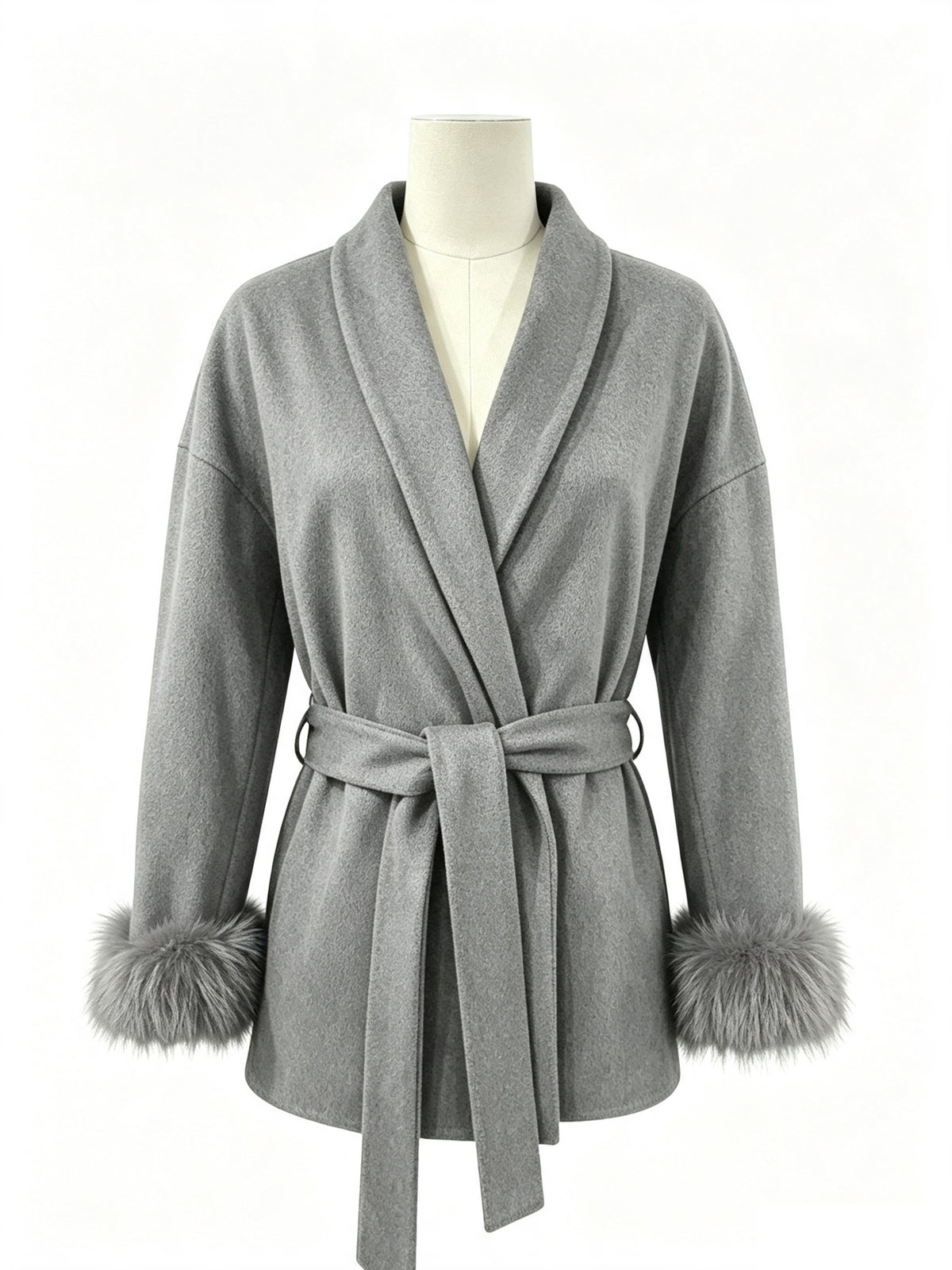 Automne Hiver Manteau de Woolen de style français