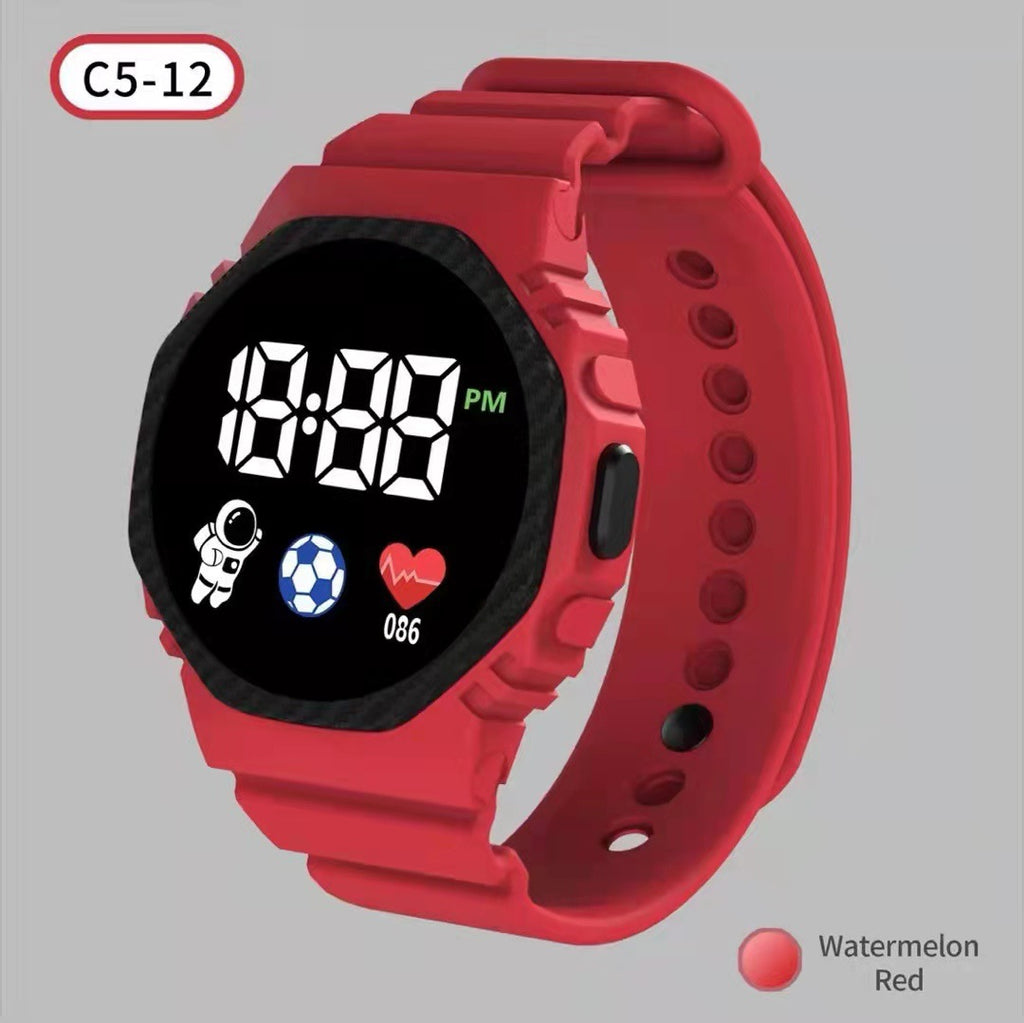 Montre électronique carrée Étudiante