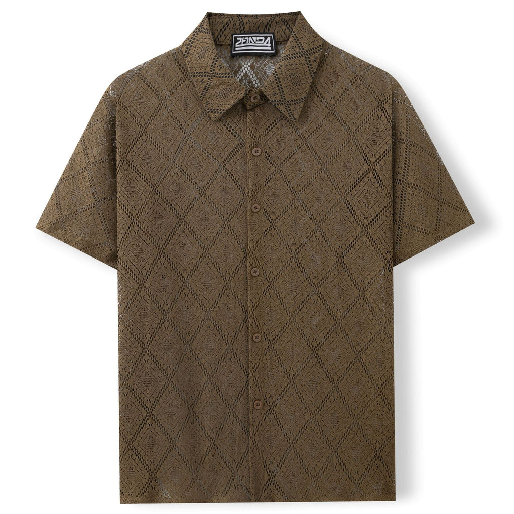 Men's short-sleeved casual shirt