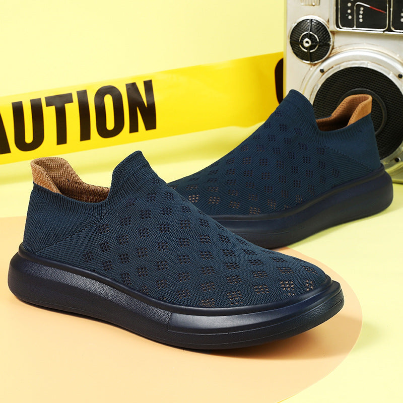 Mesh homme Casual Respirant Sneakers de couleur solide