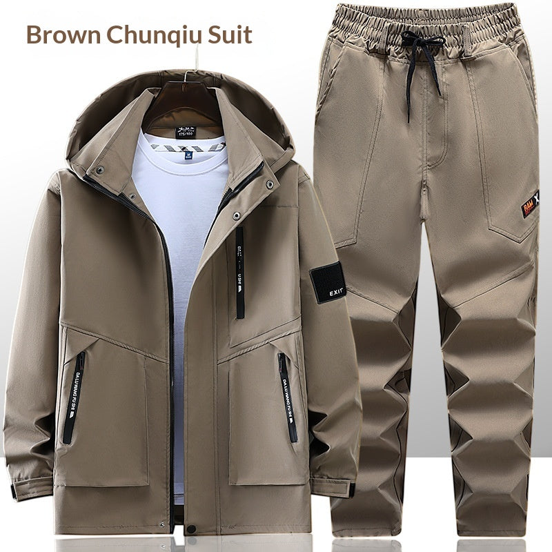 Ensemble de vestes d'alpinisme extérieur anti-vent pour hommes