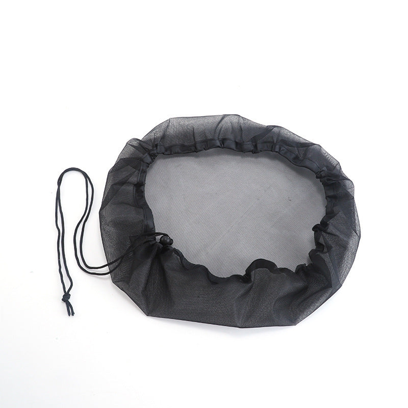Filet anti-mousquito à godet de pluie-diamètre noir 80cm-polyester-1 pièce