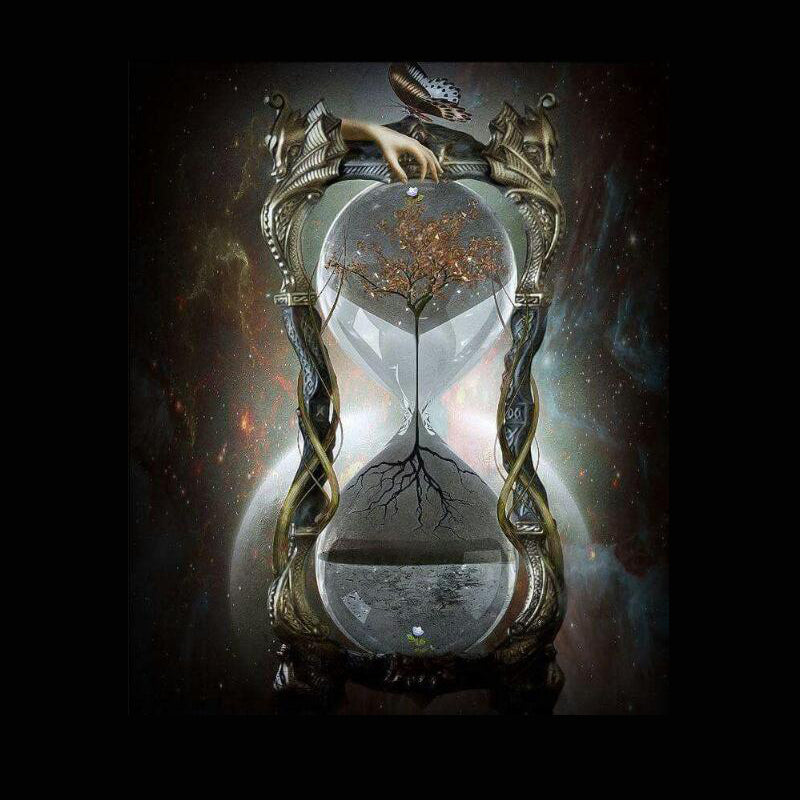 Peinture naturelle de diamant hourglass